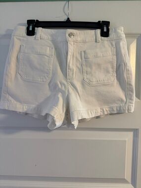 J. Crew White Denim Pocket Shorts